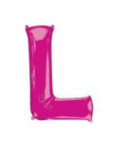 Picture of PINK LETTER L FOIL BALLOON